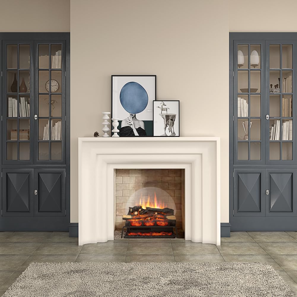 LegendFlame 23" W Free Standing Electric Fireplace Log Set (EF290), Fireplace Insert, Heater 750W/1500W, Crackling Sound, Remote Control