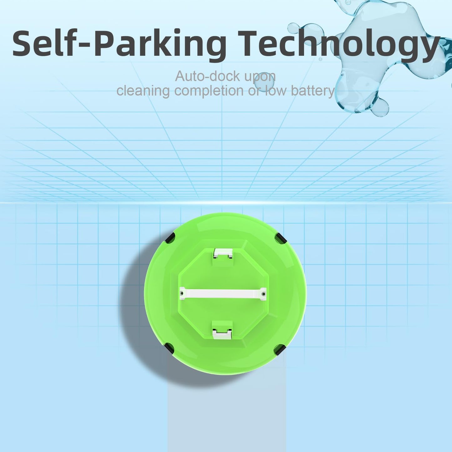 2025 New Robotic Pool Cleaner Up to 130 Mins Runtime, Dual Motors, Auto-Parking, Cordless Pool Vacuum for Above Ground Pool & In-Ground Flat Pools Up to 1100 Sq.Ft