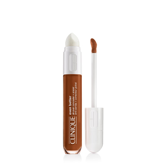 Clinique Even Better All-Over Full Coverage Concealer + Eraser For Dark Circles | Hydrating, Brightening + Depuffing, Sienna, 0.2 Fl Oz