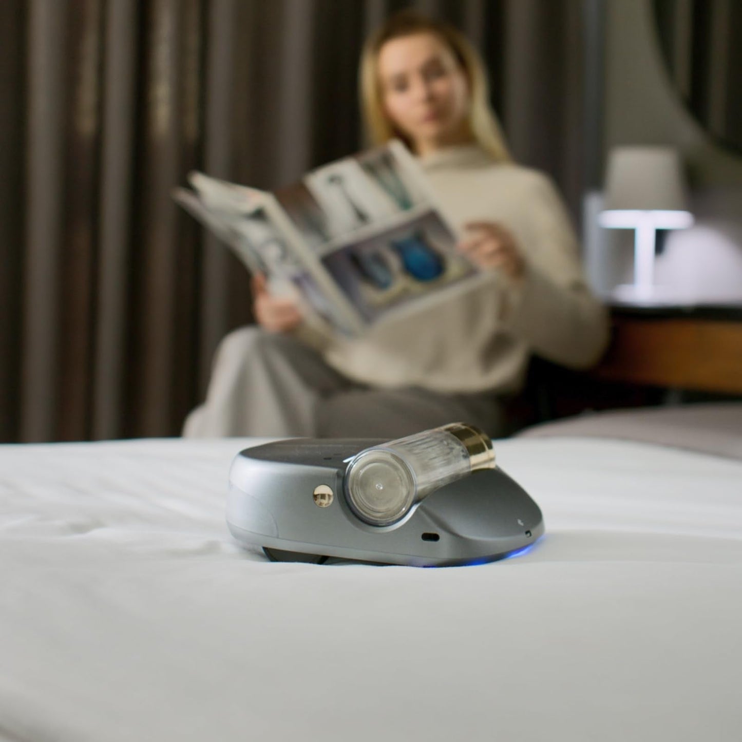 CREATULIZE 3 in 1 Cordless Robot Bed Vacuum Cleaner with 270nm UV Light - Smart Navigation, 14AW Strong Suction & Edge Detection Technology for Mattress, Sofa, Carpet