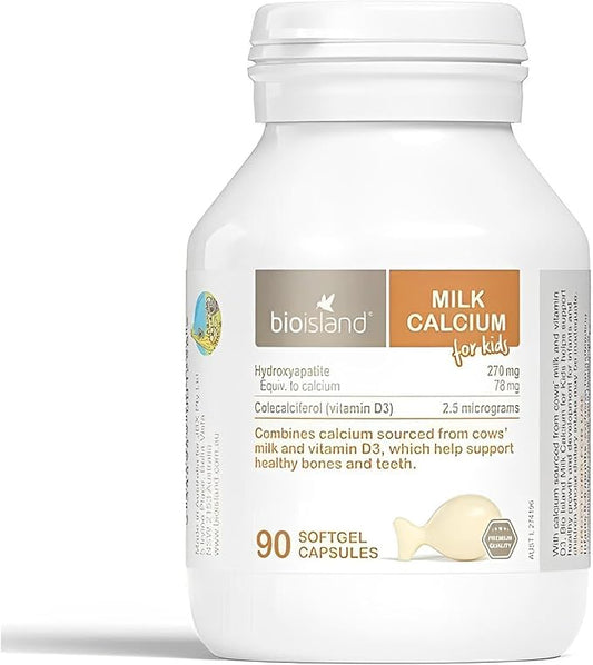 Bio Island Milk Calcium for Kids 90 Capsules