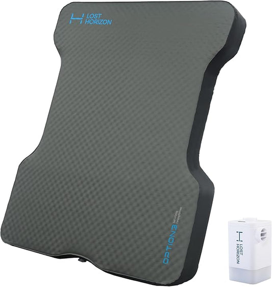 LOSTHORIZON Truck Bed Camping Air Mattress with Foam, Self Inflating Sleeping Pad for Full Size 5.5-5.8FT with Air Pump, 4.5" Thick