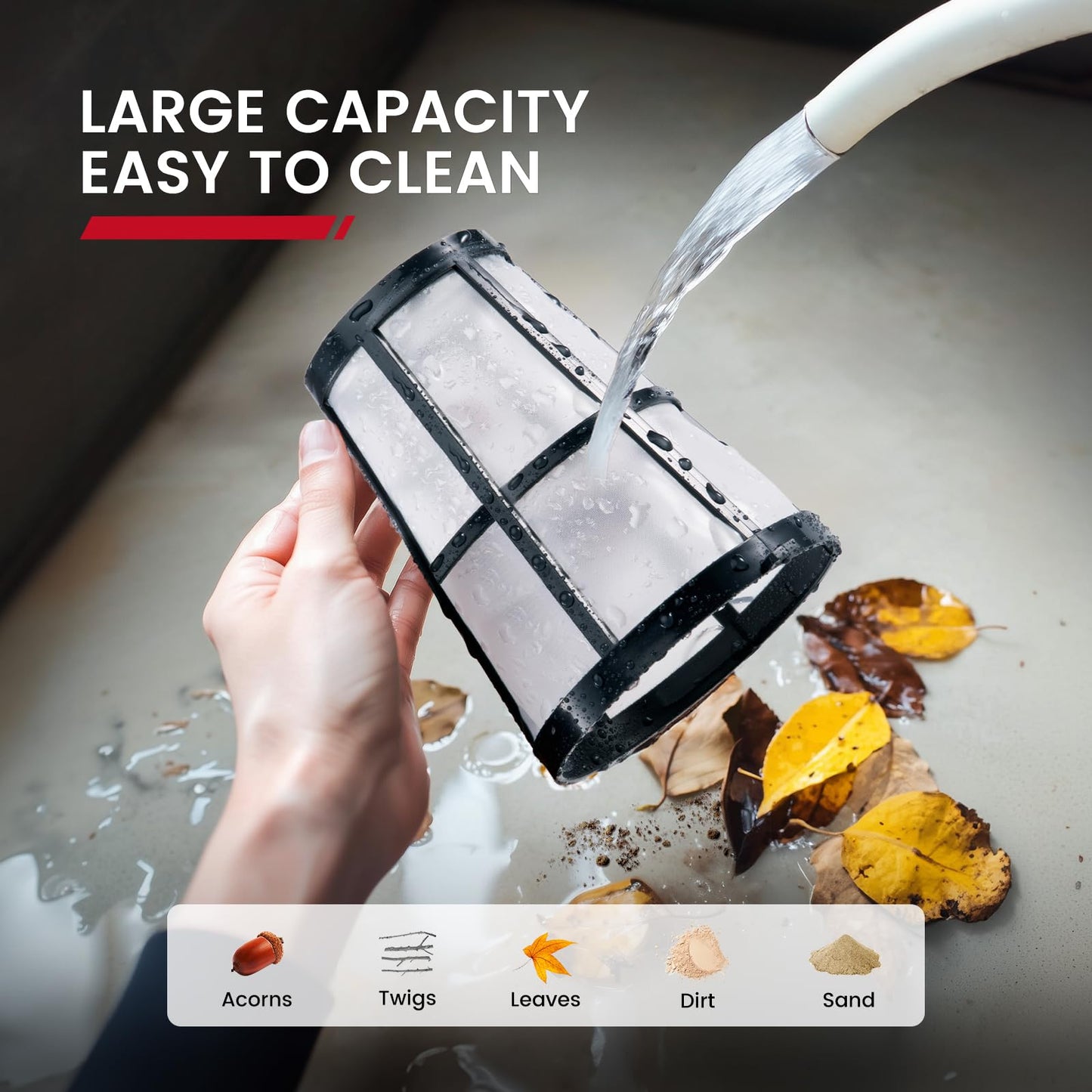 Enhulk Pool Vacuum for Above Ground Pool, 2025 Upgraded Pool Vacuum with A Telescopic Pole, 18.5 Gal/Min Powerful Suction, 80Mins Runtime, Effortlessly Cleans Debris Underwater (Blue)