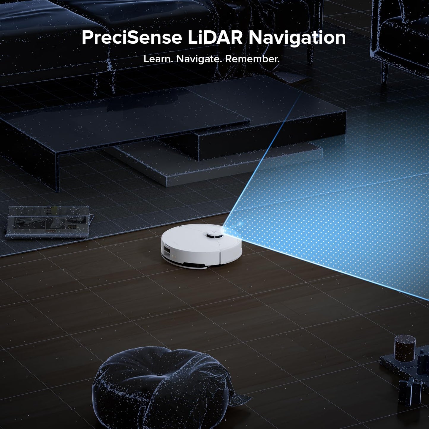 roborock Q10 S5 Robot Vacuum and Mop Cleaner, 10000Pa HyperForce Suction, Dual Anti-Tangle System, Auto-Lifting Mop, ReactiveTech Obstacle Avoidance, App Control, for Pet Hair and Carpet, White