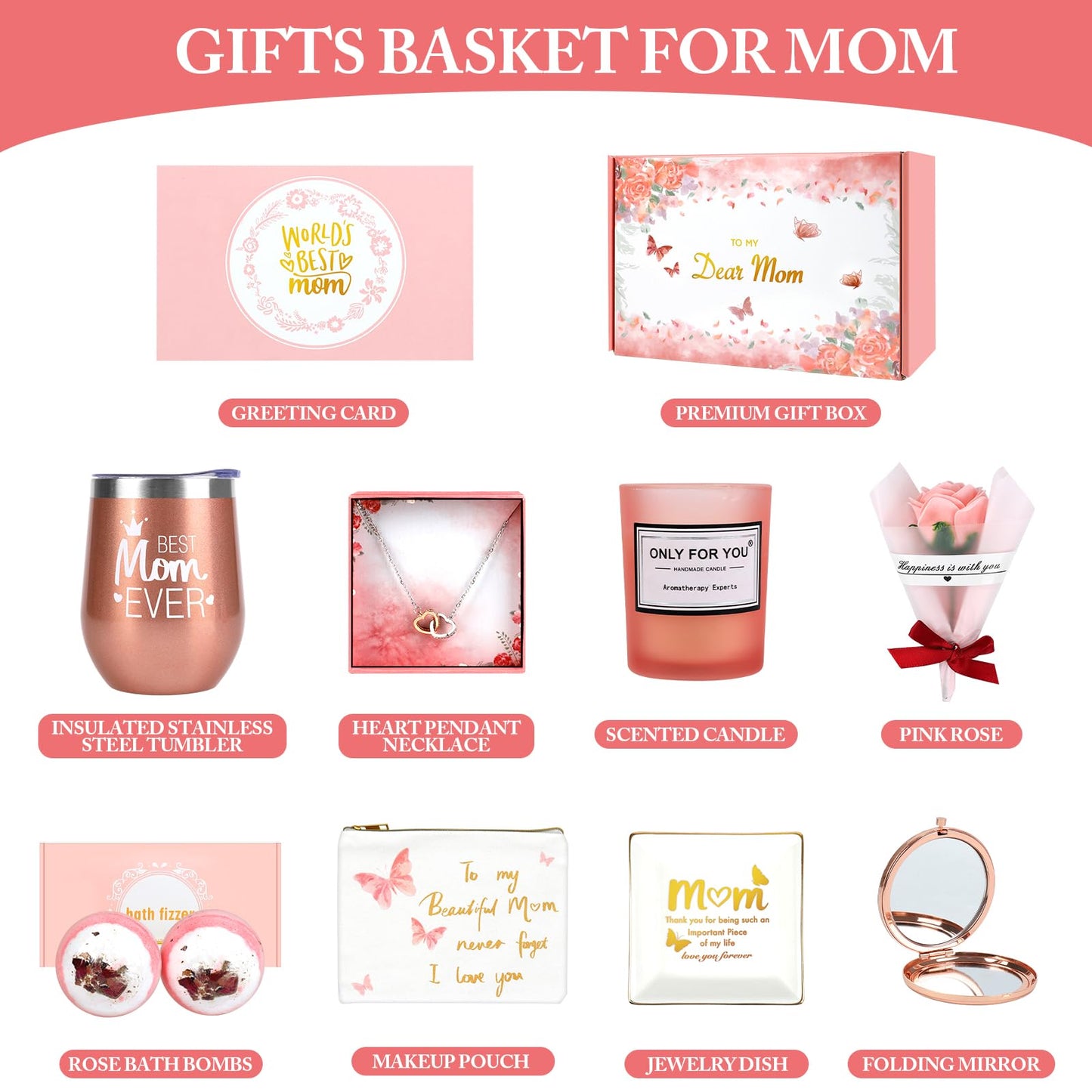 Birthday Gifts For Mom From Daughter Unique Mom Gifts Birthday Presents For Mom Christmas Gifts for Mom From Son Best Mom Ever Gifts For Mother Day Happy Birthday Mom