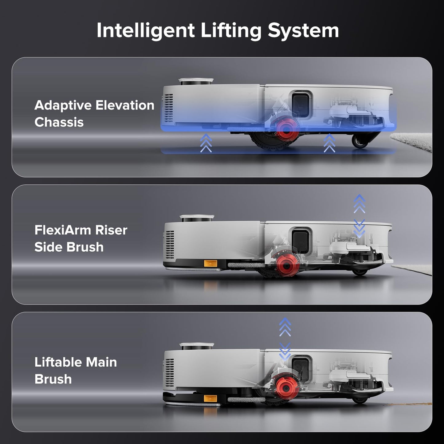 roborock Saros 10 Robot Vacuum and Mop, 22,000Pa Suction, AI Obstacle Avoidance, 3.14-inch Ultra Thin, Intelligent Dirt Detection, Zero Tangling Main Brush, Hot Water Mop & Dock Self Cleaning