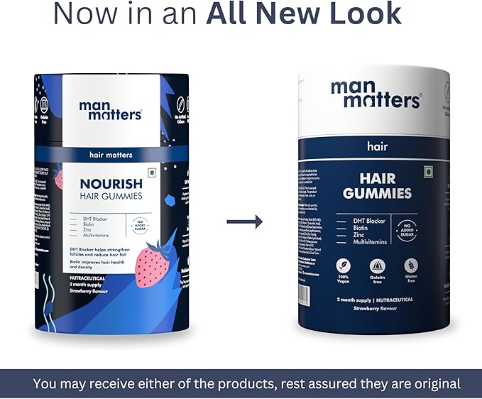 Biotin Hair Gummy for Healthy Hair | No Sugar Added | Biotin Gummies with Hair Vitamins | Vitamin A, Vitamin C, Vitamin E & Zinc | 60 Gummies