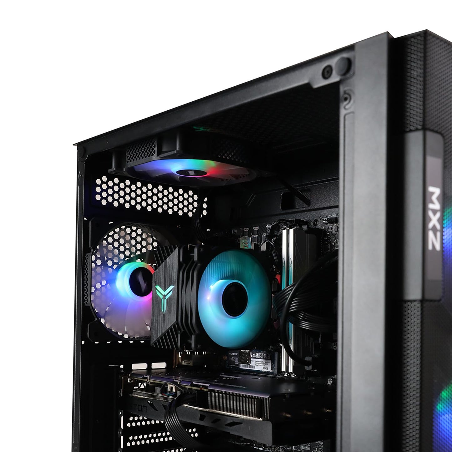 MXZ Gaming PC Computer I5 10600KF, RTX3060, 8GB*2 DDR4, NVME M2 1T, 6RGB Fans,Windows 11 Pro Ready to use, Gamer Desktop Computer(I5 10600KF| RTX3060)