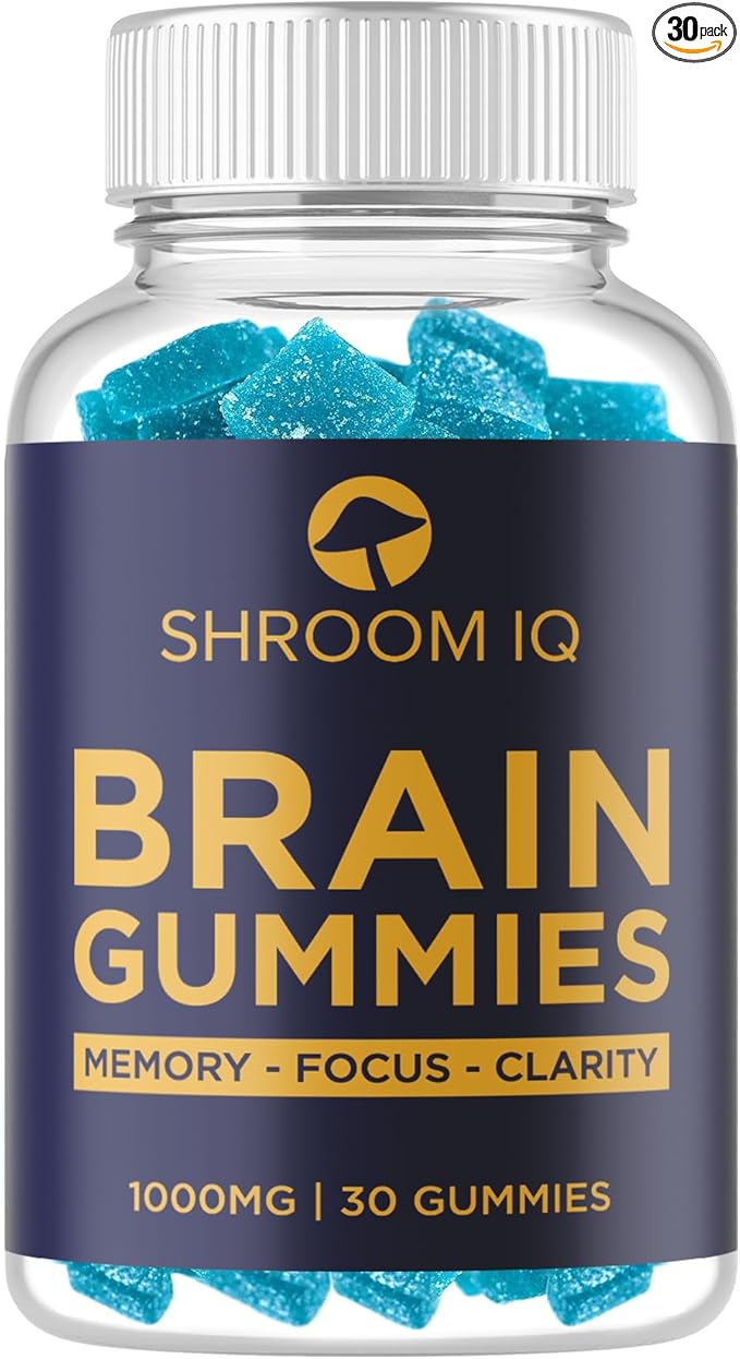 Brain Supplements for Memory and Focus - Nootropic Gummies for Mental Health and Brain Booster
