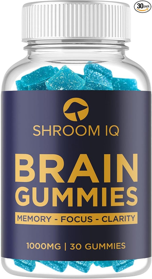 Brain Supplements for Memory and Focus - Nootropic Gummies for Mental Health and Brain Booster