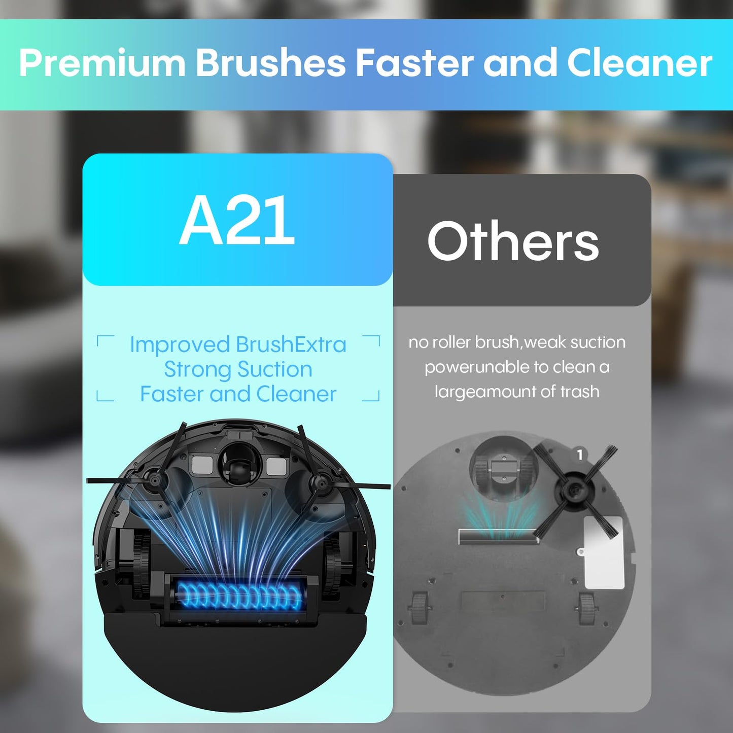 Robot Vacuum and Mop Combo,2 in 1 Robotic Vacuum Cleaner with Mopping,4000Pa Strong Suction,Auto Recharge,WiFi/Alexa/App/Remote, Ideal for Hard Floor,Pet Hair,Auto Carpets Boost