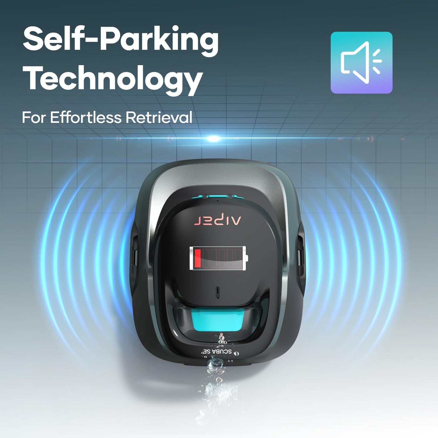 (2025 Upgrade) AIPER Scuba SE Cordless Pool Cleaner, Upgrade 95-Min Runtime, Smart Self-Parking, Pool Vacuum for Above-Ground Pools up to 860 Sq.ft