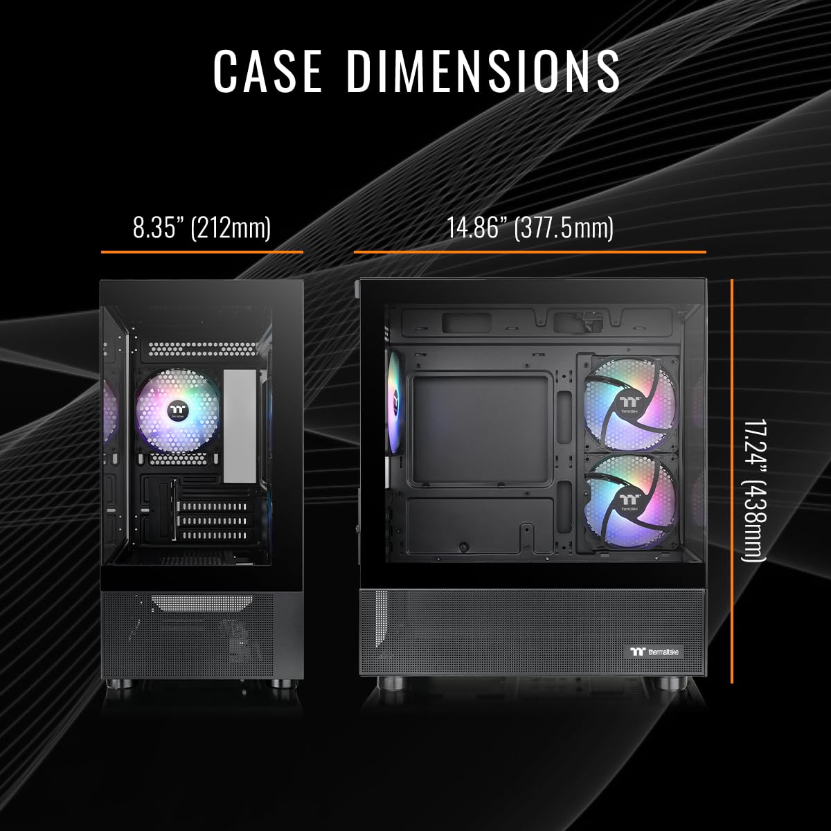 Thermaltake LCGS View i1460-170 Gaming Desktop (Intel Core™ i5-14400F, ToughRam 16GB DDR5 6000MT/s RGB Memory, NVIDIA GeForce® RTX 5060, 1TB NVMe M.2, WiFi, Windows 11) V17B-B760-560-LCS