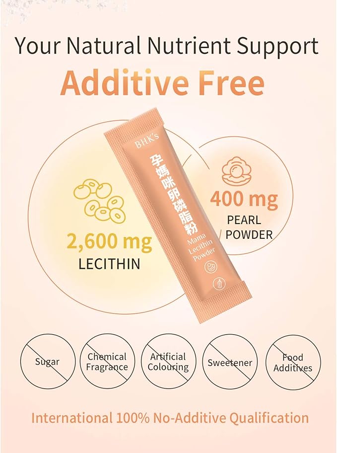 BHK's Lecithin for Clogged Milk Ducts, Loosen Existing Fatty Clogs, Supports Milk Flow, Improve Breastfeeding and Nutrition Quality, 30 Sticks