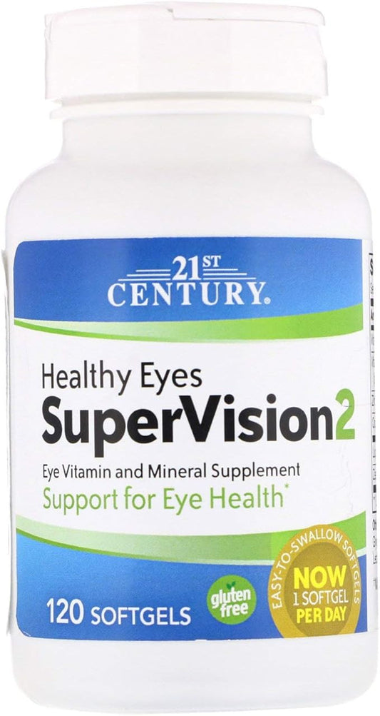 21st Century Healthy Eyes SuperVision2 Softgels, 120 Count (Pack of 2)