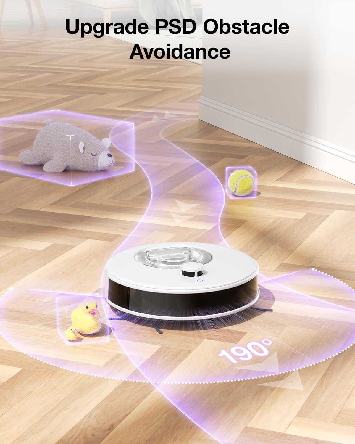 OKP Robot Vacuum with Mapping, 6000Pa Power Suction, LiDAR Navigation, Robot Vacuum and Mop Combo for Hard Floors and Pet Hair Pick Up, WiFi/App/Alexa Control, Smart No-Go Zone, L7