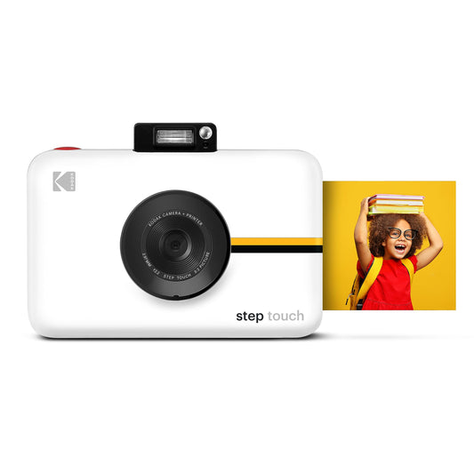 Kodak Step Touch | 13MP Digital Camera & Instant Printer with 3.5 LCD Touchscreen Display, 1080p HD Video - Editing Suite, Bluetooth & Zink Zero Ink Technology | White