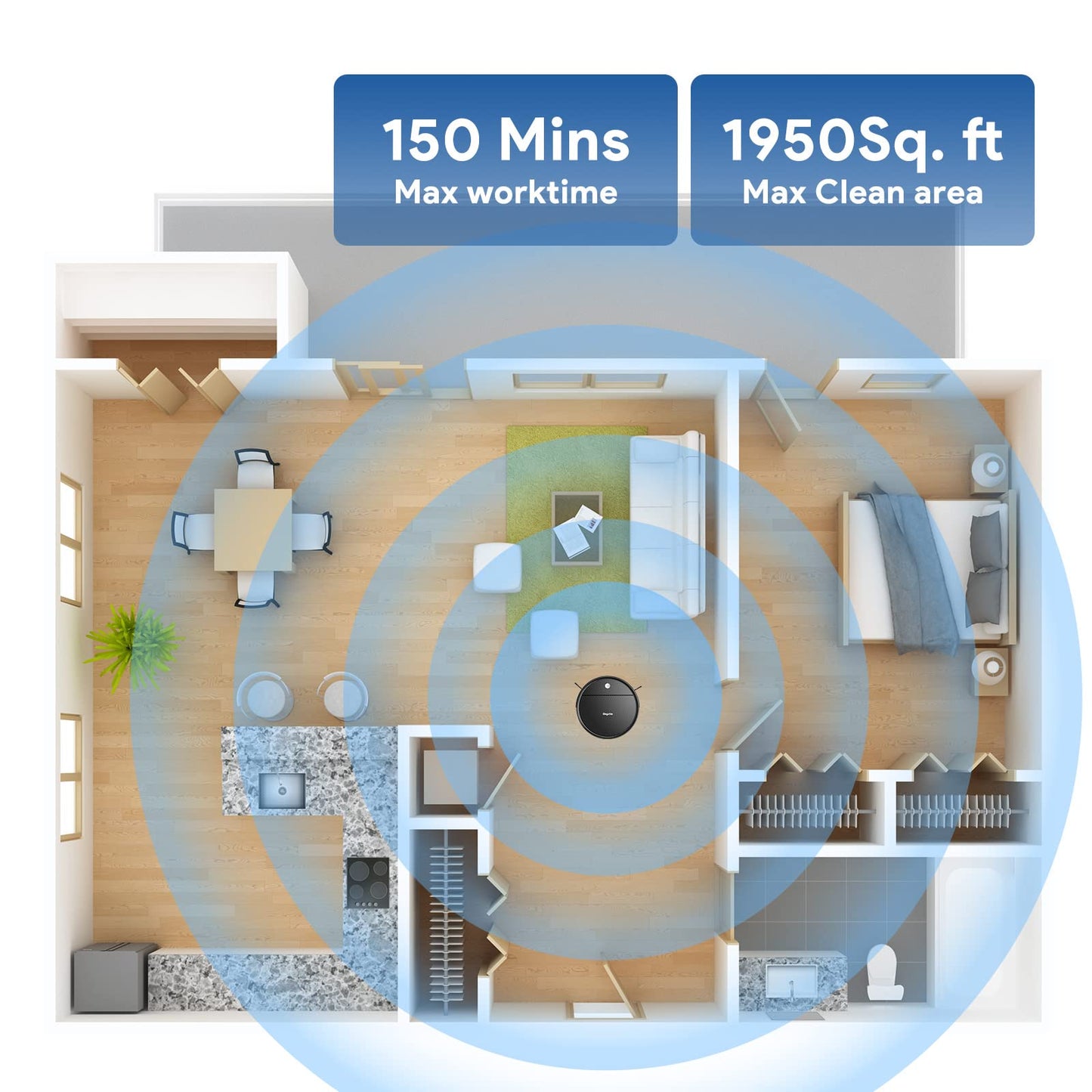 Robot Vacuum and Mop: 2-In-1 Robotic Vacuum Gyroscope Navigation Z-Zag Cleaning & Alexa/APP Control& Tangle-Free& Schedule Cleaning, Self-Charging Robot Vacuum Cleaner for Hard Floor,Carpet, Pet Hair