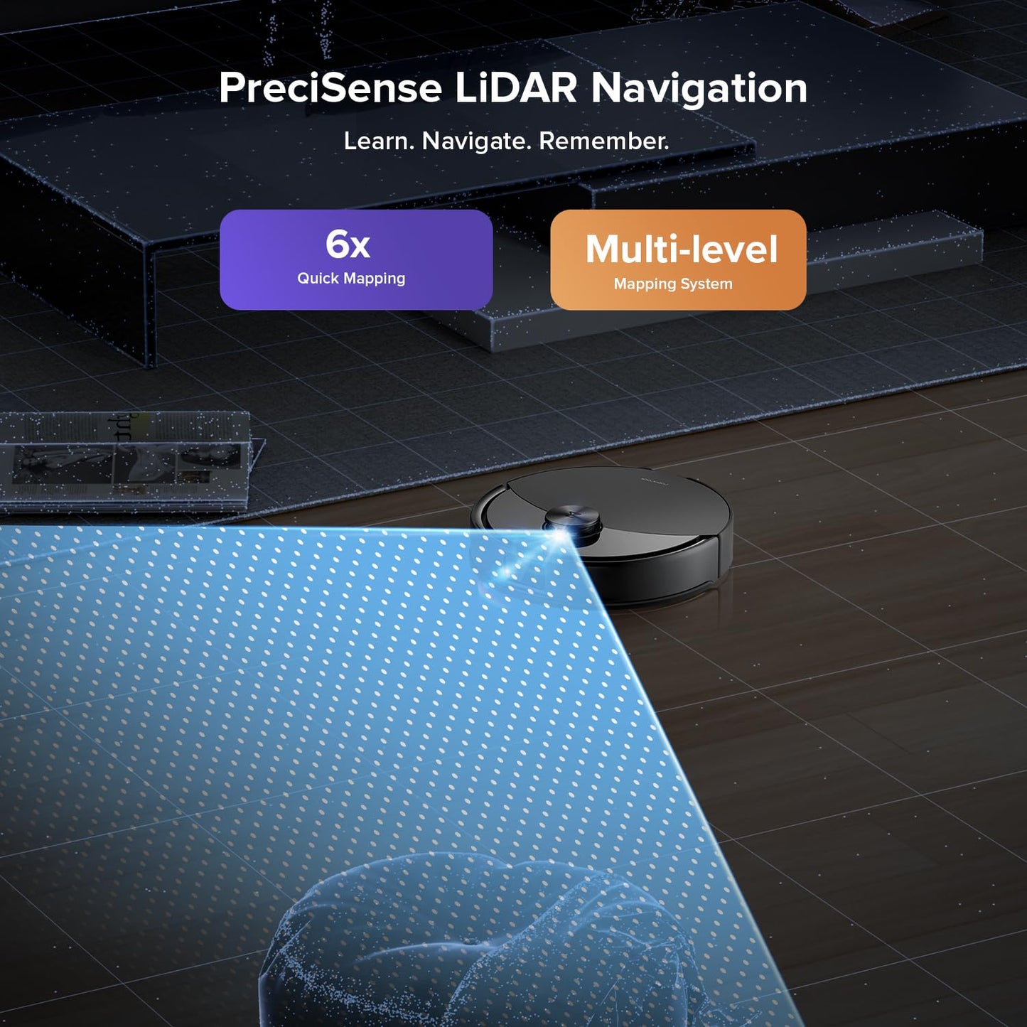 roborock Q10 S5+ Robot Vacuum and Mop with Self-Emptying, 10,000Pa Suction, Upgraded from Q8 max+, Obstacle Avoidance, Sonic Mopping, Dual Anti-Tangle Design, Auto Mop Lifting, Ideal for Pet Hair