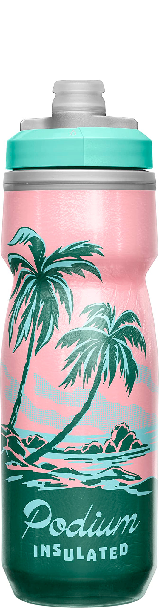 CamelBak Podium Chill Insulated Bike Water Bottle - Easy Squeeze Bottle - Fits Most Bike Cages - 21oz, Tropical
