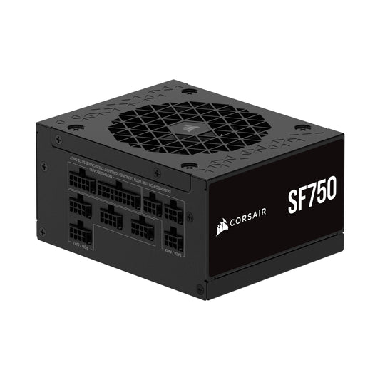 CORSAIR SF750 (2024) Fully Modular Low Noise 80 Plus Platinum ATX Power Supply – 3.1 Compliant – PCIe 5.1 Ready – SFX-to-ATX Bracket Included – Black