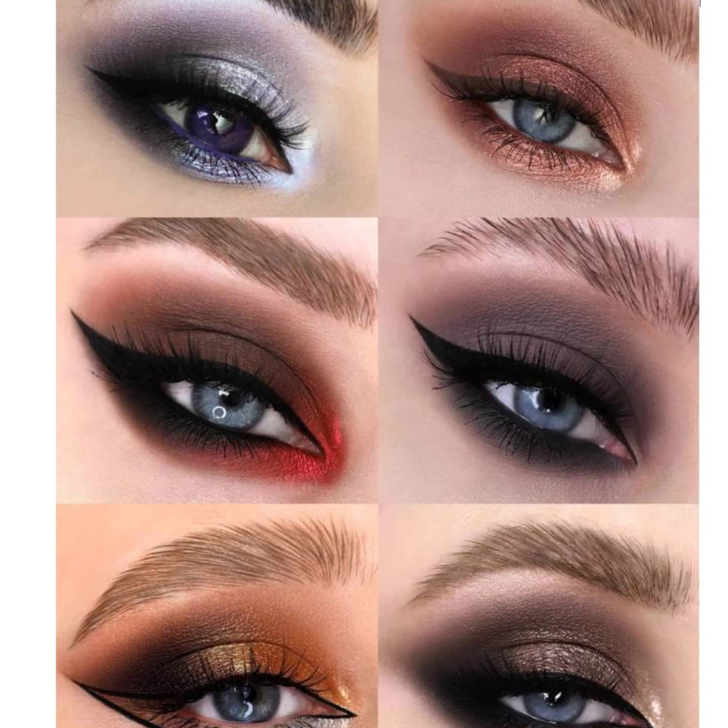 BestLand 12 Colors Makeup Smoky Eyeshadow Palette Natural Nude Matte Shimmer Glitter Pigment Eye Shadow Pallete Set Black Eye Shadow Halloween Make Up for Women (Color E Smokey)