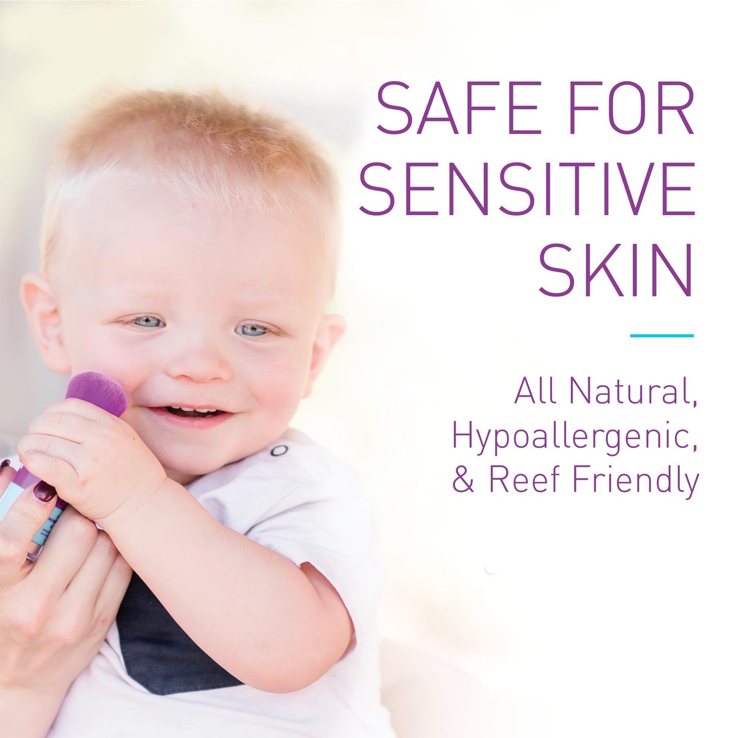 BOB KIDS SPF 30 Brush On Mineral Powder Sunscreen, Broad Spectrum Protection, Water Resistant 80 Mins, Fragrance Free, Easy to Apply for Kids & Babies, Mfg in USA