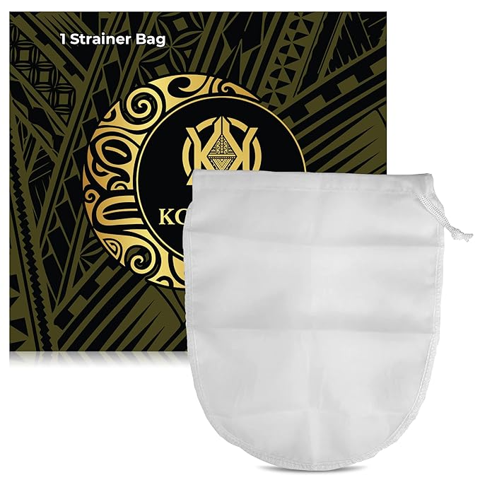 1 Kilogram (2.2 Pounds) Premium Fiji Waka from Koa Kava with a Drawstring Kava Strainer