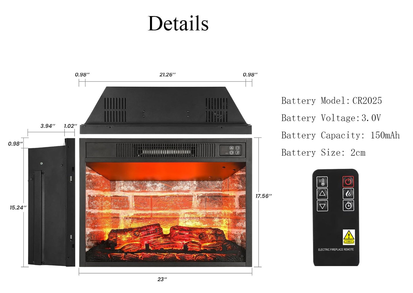 LGHM 72" Fireplace TV Stand for TVs Up to 80 Inch, Electric Fireplace with Mantel, Modern Entertainment Center with Storage, Realistic 3D Flame Effect and Stacked Stone Surround Design for Living Room