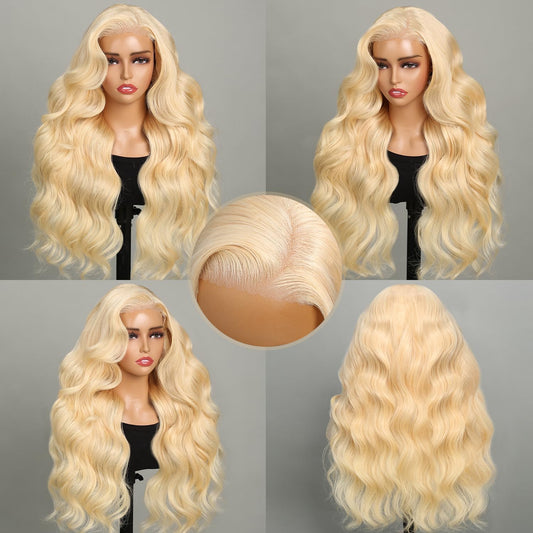 Superlook 6X5 Blonde Lace Front Wigs Human Hair 220% Density 613 Lace Front Wig Human Hair 12A Wear And Go Glueless Wigs Human H
