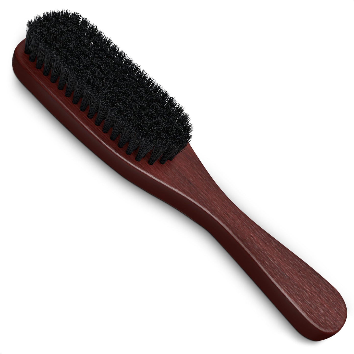 Boar Bristle Beard Brush For Men - Beard Straightener Brush For Thick Hair Wooden Hair Brush For Beard Boar Soft Bristle Hair Br
