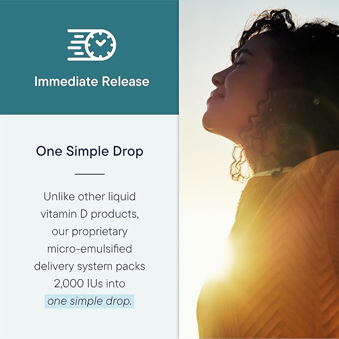 Biotics Research Bio-D-Mulsion Forte Liquid Vitamin D Drops 4000 IU – Vitamin D3 2000iu /Drop for Adults –Best Absorption, Strengthens Bones, Supports Cardiovascular & Immune System -1 fl oz