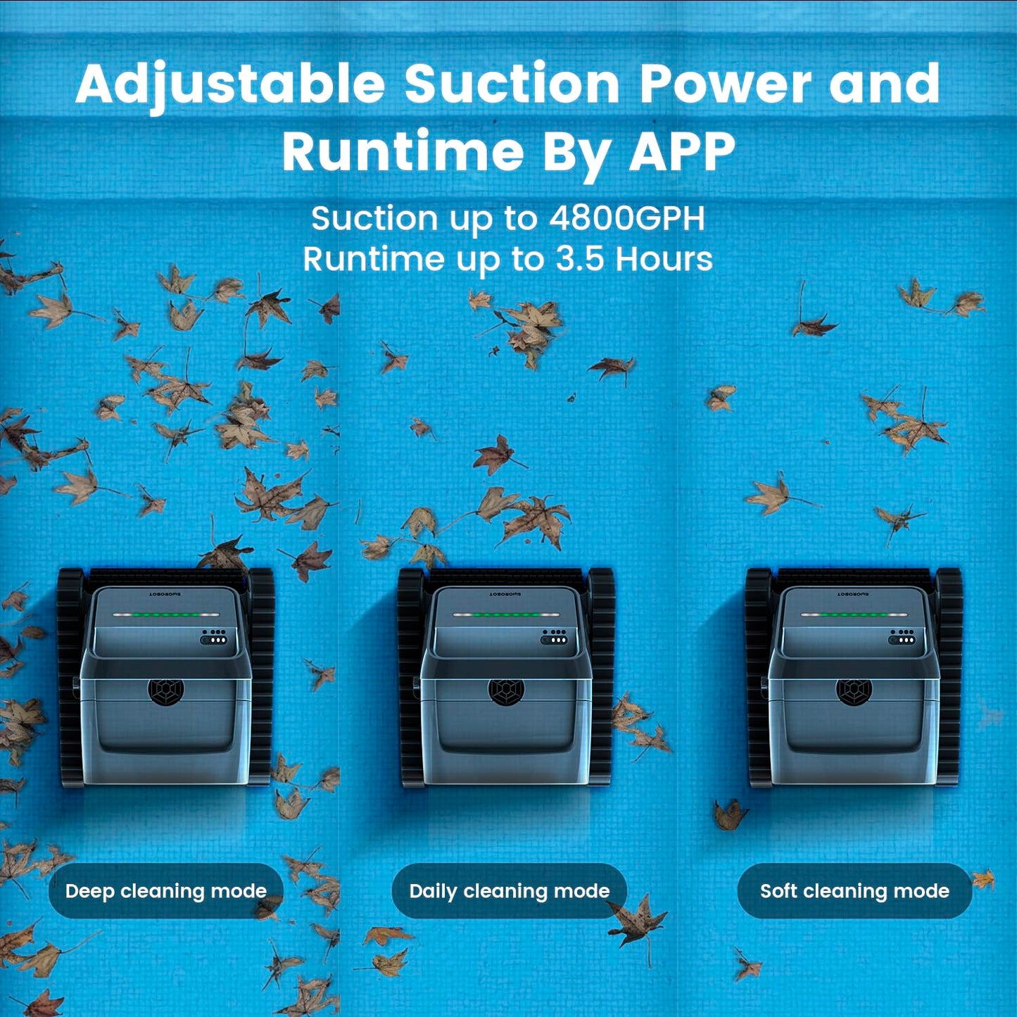 SMOROBOT Cordless Pool Robot Vacuum for Inground Pools up to 2500 Sq.ft – Weekly Timer, Dual Filtration,Ultra-Powerful Suction, Enhanced Wall-Climbing Brush & Smart Navigation for Deep Cleaning