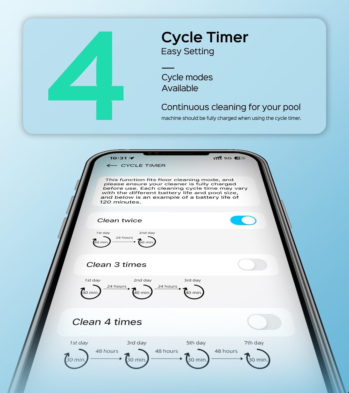WYBOT S2 Inground Pool Vacuum up to 3230.Sq.ft, Cordless Robotic Pool Cleaner Lasts 210 Mins with Smart Navigation, Dual Filtration, Touch/APP Modes