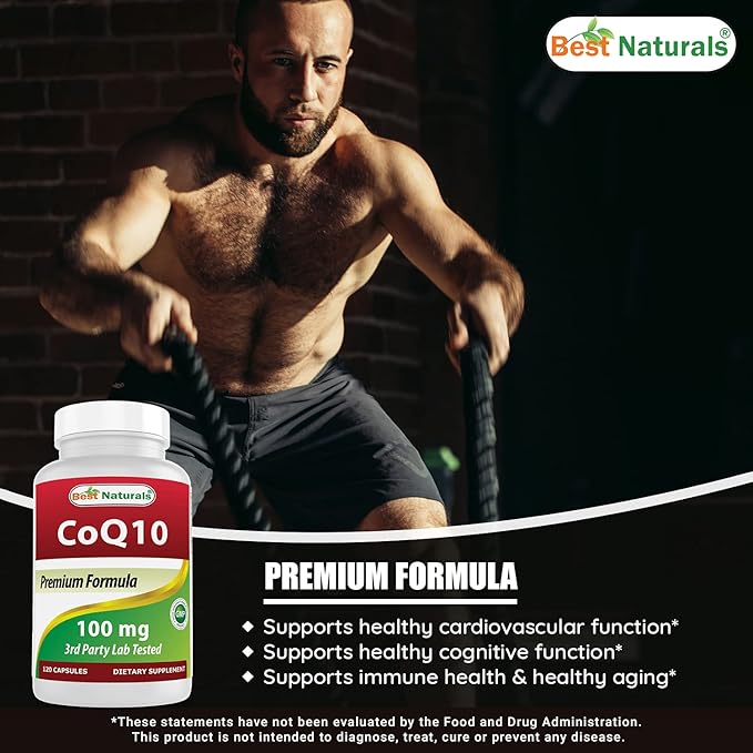 Best Naturals Red Yeast Rice Cholesterol Support 1200 mg & COQ10 100 mg