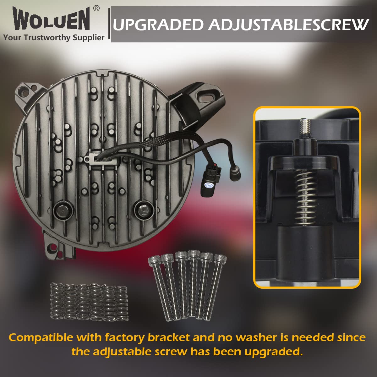 WOLUEN For Je ep JL RGBW Halo Headlights and Fog Lights Combo - Super Bright 9 Inch LED RGB Halo Headlights, 4 inch RGB Fogs For 2018-2023+ Wrangler JL Sahara Rubicon 2020-2023+ Gladiator JT