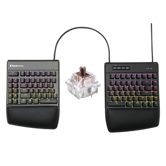 KINESIS GAMING Freestyle Edge RGB Split Mechanical USB Keyboard (MX Brown)