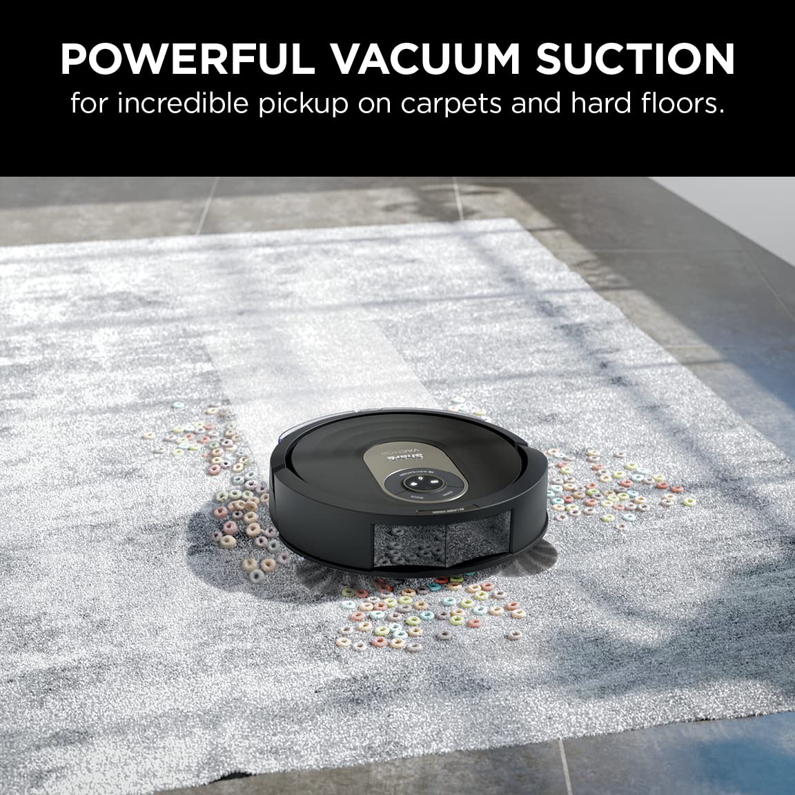 Shark AI Robot Vacuum & Mop, with Home Mapping, Perfect for Pets, Wifi, Works with Alexa, Black/Gold (AV2001WD)