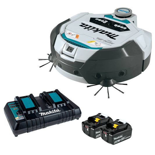 Makita DRC300PT 18V X2 LXT® Brushless Cordless Smart Robotic HEPA Filter Vacuum Kit (5.0Ah)