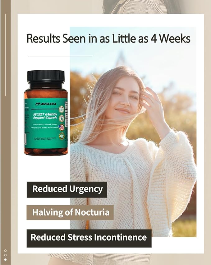 Bladder Control Supplement,Urinary Tract Support,Helps Relieve Urinary Urgency, Reduce leaks, and Decrease Bathroom Visits,Super Formula,one Capsule a Day,30-Day Supply