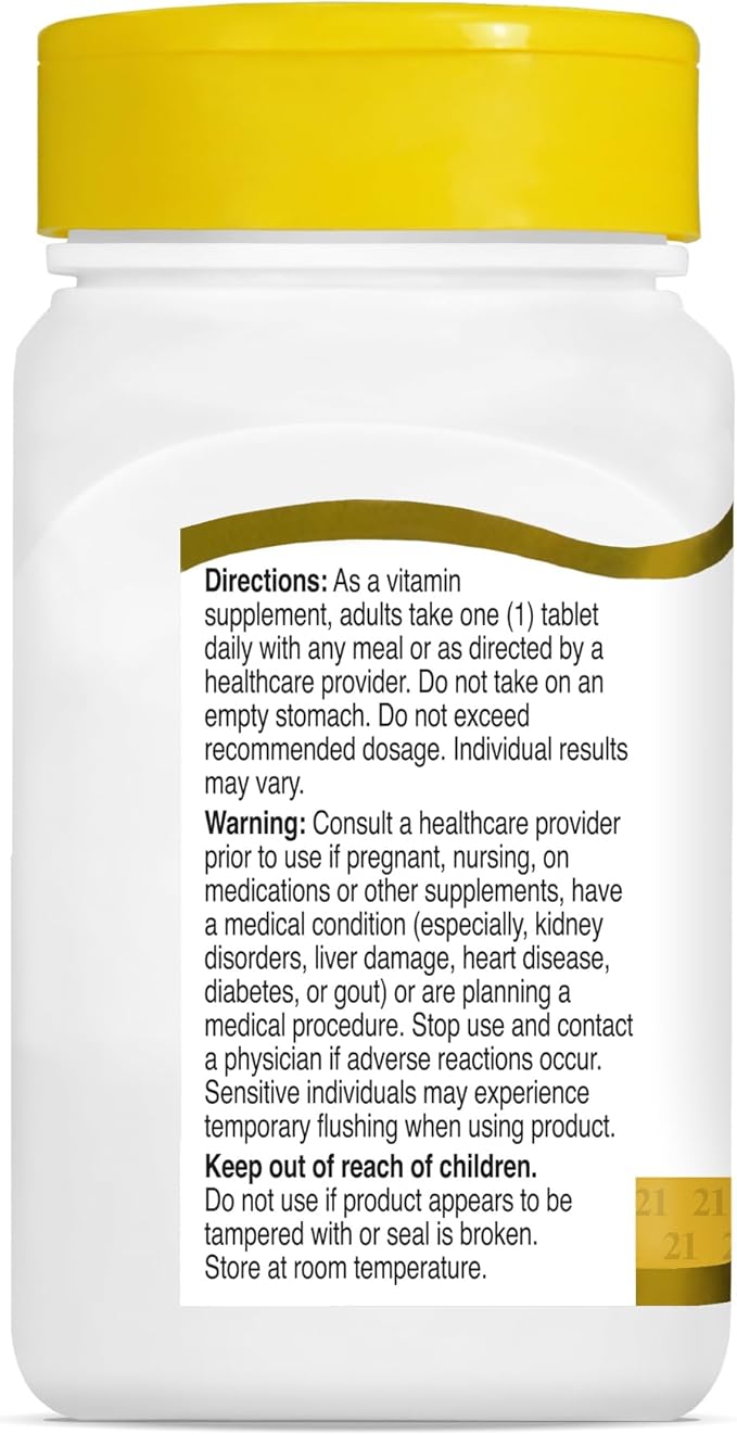 21st Century Niacinamide 500 mg Prolonged Release Tablets, 110 Count