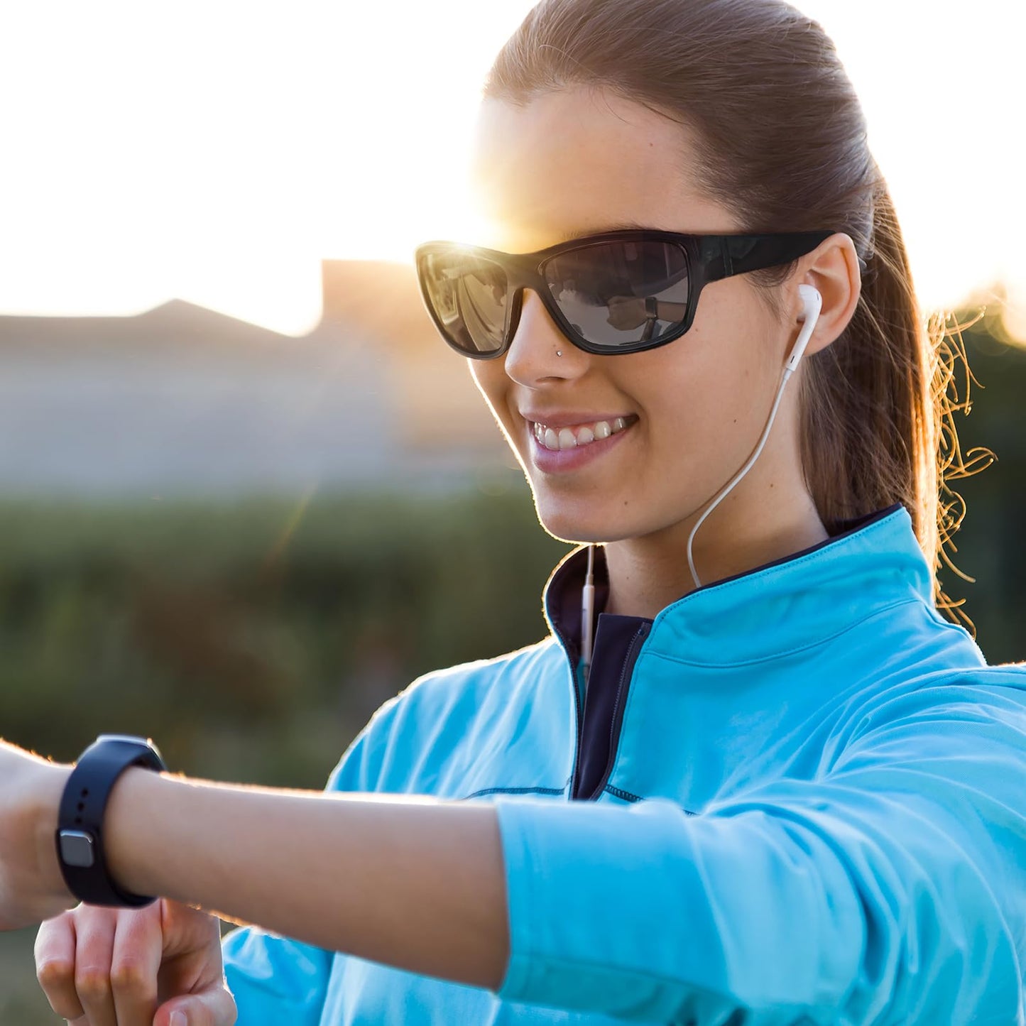 Dollger Polarized Sport Sunglasses for Men,100% UV Protection Running Goggles for Women Photochromic Sunglasses for Baseball Cycling Golf Fishing