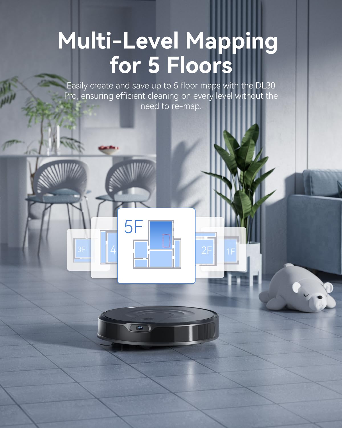 Seyanke Robot Vacuum and Mop Combo, 9000Pa Robotic Vacuum Cleaner with Smart LiDAR Navigation, Ultra-Slim, App & Voice Control, Ideal for Pet Hair, Carpets, Hard Floors