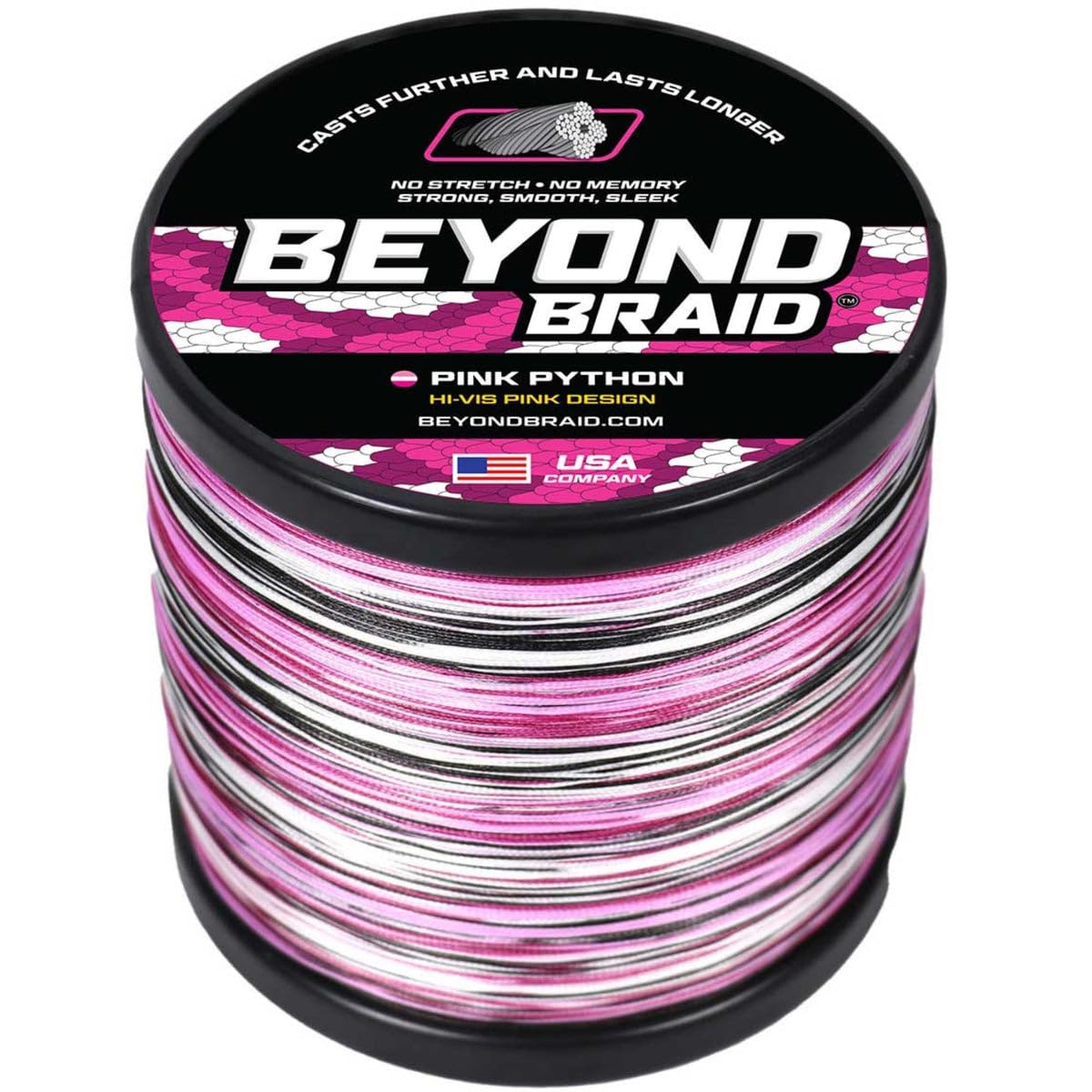 Beyond Braid Pink Python 300 Yards 10LB