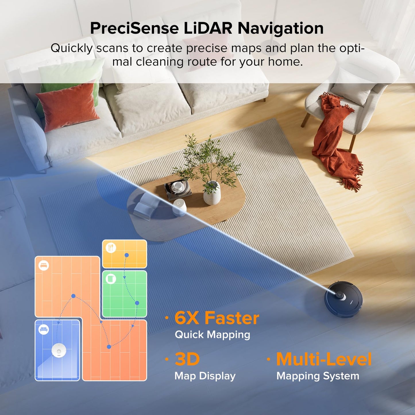 Roborock Qrevo 2R3W Robot Vacuum and Mop, Auto-Drying, Auto Mop Washing, Dual Spinning Mops, Auto Mop Lifting, Self-Refilling, Self-Emptying, Reactive Tech Obstacle Avoidance, 5500Pa Suction, Black