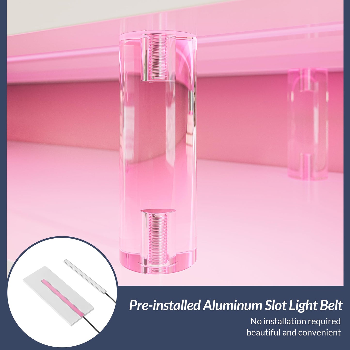 BELLEZE 79" TV Stand for TVs up to 85", LED Light Entertainment Center with 42" Electric Fireplace Heater, Storage Cabinet with USB AC Outlet, Media Console Table for Living Room - Avenue (White)