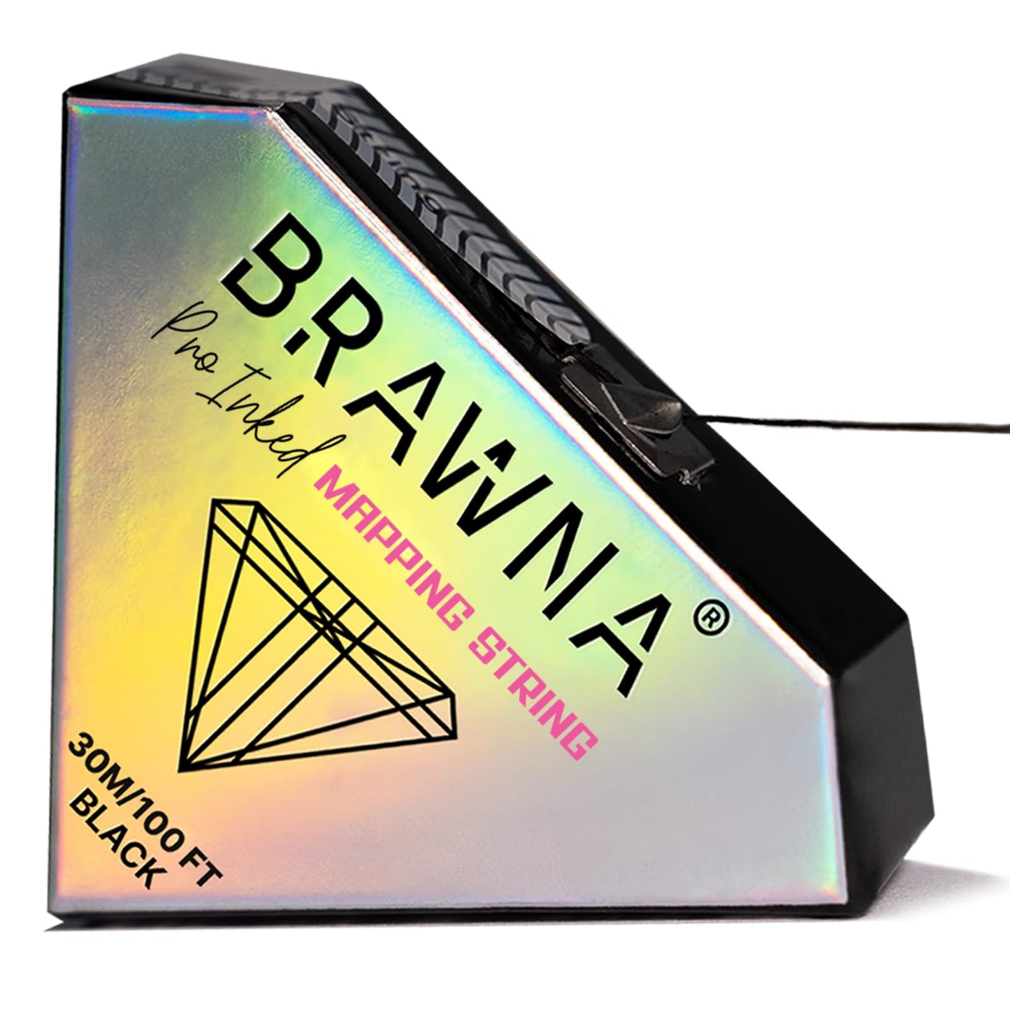 Brawna 30M (100 Ft) Pre - Inked Mapping String For Eyebrow And Lip Measuring - Premium Microblading String - Pmu Supplies - Inke