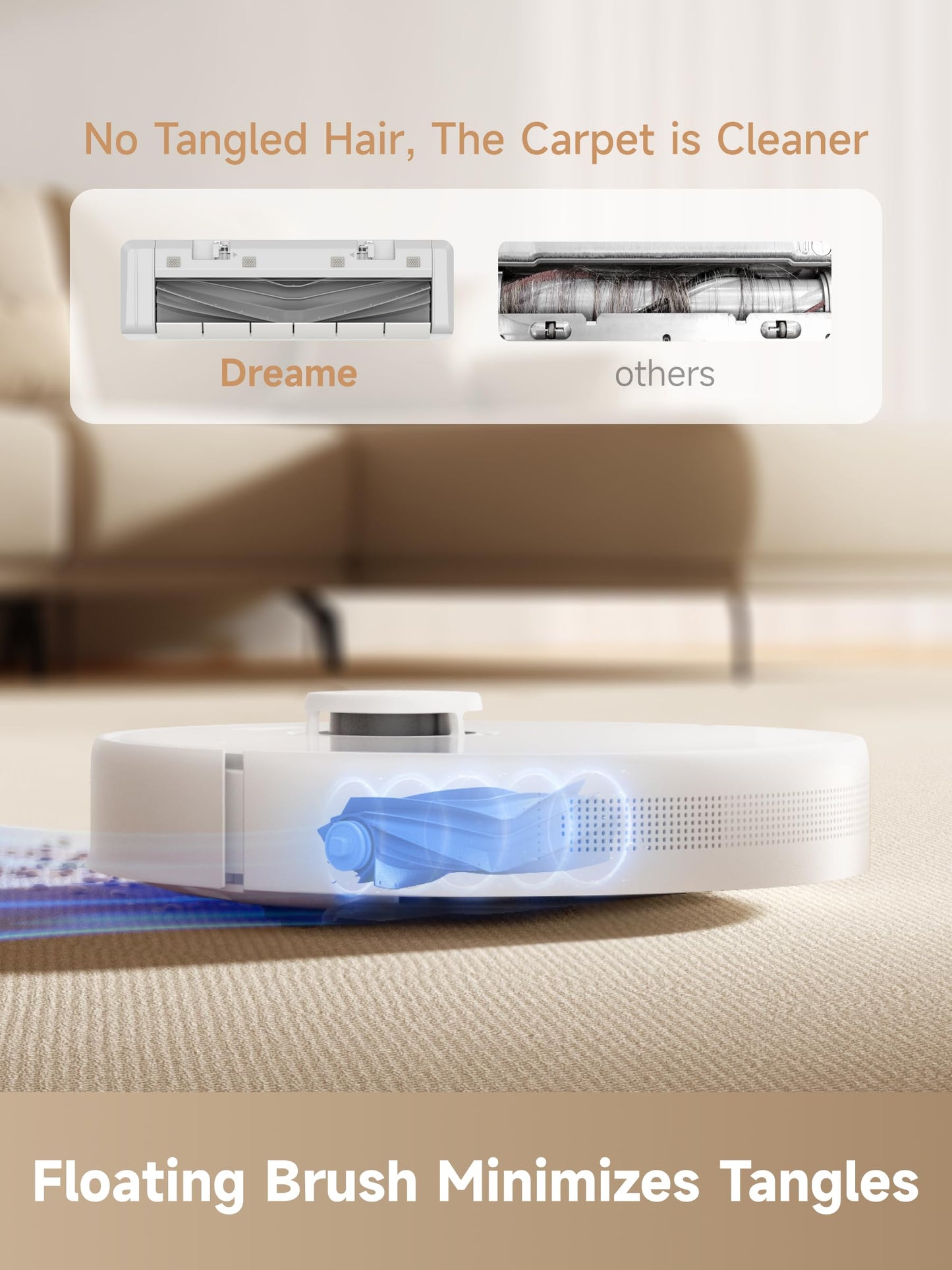 DREAME D10 Plus Gen 2 Robot Vacuum and Mop with Self Emptying Base for 90 Days of Cleaning, 6000 Pa Suction and LiDAR Navigation, Obstacle Avoidance, Wi-Fi Connected