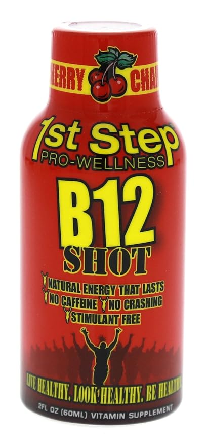 1st Step for Energy B-12 Boost Cherry Charge 12 (2 fl oz) bottles
