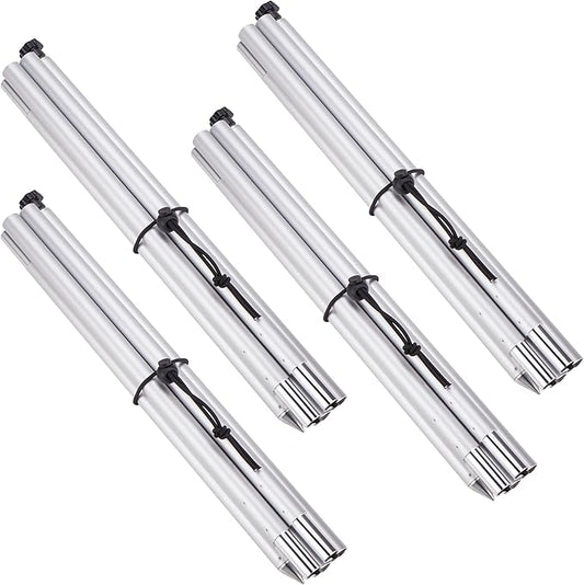 4 Pack Tent Poles 6.6 Feet, Beach Tent Sun shelter Replacement, Tarp Canopy Accessories for Camping, Fishing and Party